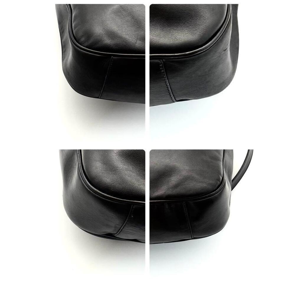 Gucci Black Leather Bamboo Handle Hobo - Picture 10 of 10